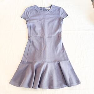 Sunday Best Blue Peplum Hem Knee Length Dress Size 4 EUC